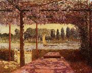 unknow artist The Trellis by the River oil painting picture wholesale